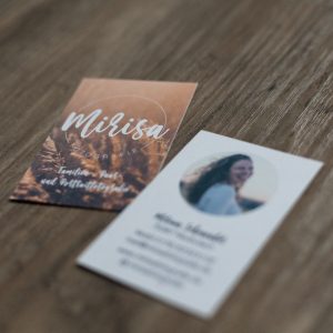 gestaltete Visitenkarten