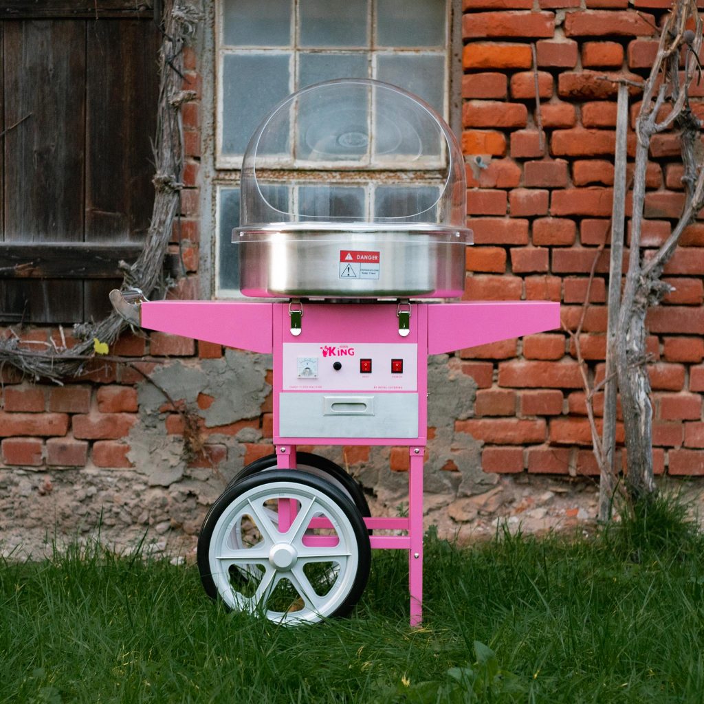 Zuckerwattemaschine als Candy-Bar für Hochzeiten oder Weihnachtsmarkt